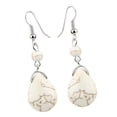 thumbnail image 6 of fenteer 5xTemperament Texture Turquoise Earrings Bridal Dangle Drop Ear Rings White, 6 of 8