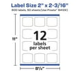 thumbnail image 6 of Avery Removable Arched Square Labels, 2" x 2-3/16", 600ct, 6 of 10