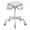 Silver, variant on COSVALVE TPU Rolling Barber Swivel Stool Height Adjustable,Ultra-Quiet Wheel,Hydraulic Beauty Spa Salon Hair Stylist Chair(Silver)