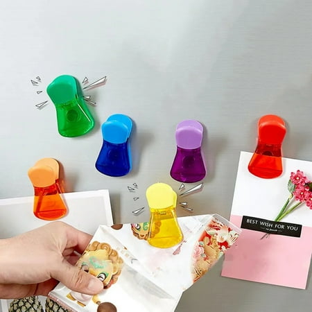 

Dream Lifestyle 6Pcs Food Sealing Clips High Durability Moisture-proof Plastic Food Snack Sealer Refrigerator Magnetic Bag Clips Home Supplies