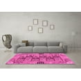 thumbnail image 3 of Ahgly Company Machine Washable Indoor Rectangle Abstract Pink Modern Area Rugs, 5' x 7', 3 of 4