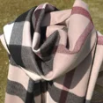 thumbnail image 3 of Bufanda de invierno de lujo con diseño de cachemira a cuadros, gruesa y cálida, tipo chal de pashmina con borlas, poncho, estolas, Echarpe, 3 of 5