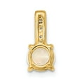 thumbnail image 4 of Real 14kt Yellow Gold Diamond and Opal Polished Pendant; for Adults and Teens; for Women and Men, 4 of 4
