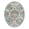 thumbnail image 3 of Unique Loom Paragon Collection Area Rug - Grayson (8' 2" x 10' Oval Cream/Blue), 3 of 12