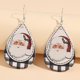 thumbnail image 1 of Pendientes navideños a cuadros de Papá Noel Brillar Electrónica, 1 of 3