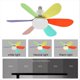 thumbnail image 3 of Ceiling Fans With Lights E27/26 Socket Screw Ceiling Fan Multicolor,A, 3 of 4