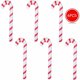 thumbnail image 2 of Bastón de Navidad inflable para decoraciones navideñas, juego de 6, adornos navideños para exteriores, decoraciones navideñas, 2 of 5