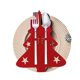 thumbnail image 2 of Nuevo estante para cubiertos de árbol de Navidad, cuchillos de fieltro, bolsa para tenedores, decoraciones para mesa de Navidad, bolsa de cubiertos de Navidad, bolsillos, decoración de Navidad, 2 of 4
