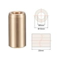 thumbnail image 2 of Uxcell Sleeve Bearings Cast Brass Self-Lubricating Bushing 0.24 x 0.39 x 0.79 inch, 2 of 5