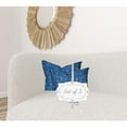 thumbnail image 7 of HomeRoots Blue, White Enveloped Coastal Throw Indoor Outdoor Pillow Cover, 7 of 7