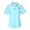 Light Blue, variant on Women's UPF 50  UV Protection Shirt, Short Sleeve Fishing Shirt, Breathable and Fast Dry Pale White XL