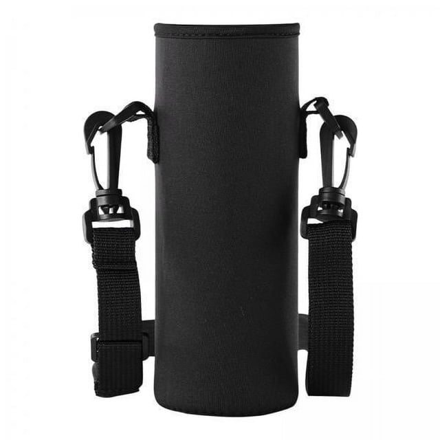 Bolsa para Botellas de 5x, Bolsa Ajustable para Botellas de Bebidas, Funda con Soporte para Estudiantes, Color Negro 5 piezas