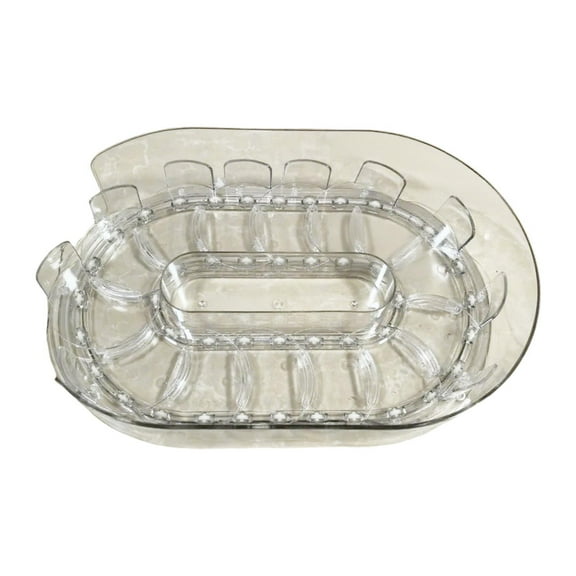 Storage Tray Spice Rack Organizer 13 Inch Rotating Turntable for Kitchen Pantry and Fridge Organization