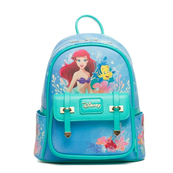 The Little Mermaid - Ariel WondaPop 11" Vegan Leather Fashion Mini Backpack