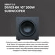 thumbnail image 2 of Subwoofer con alimentación ELAC Debut 3.0 10" 200 W Clase D, 2 of 6