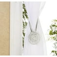 thumbnail image 4 of Simplify Magnetized Iron and Plastic Curtain Tie Back in Silver Finish, 4 of 5
