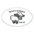 thumbnail image 1 of CafePress - The Lord Is My Shepherd - Sticker (Oval), 1 of 1
