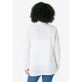 thumbnail image 2 of Roaman's Women's Plus Size Handkerchief Hem Pointelle Cardigan Sweater, 2 of 3