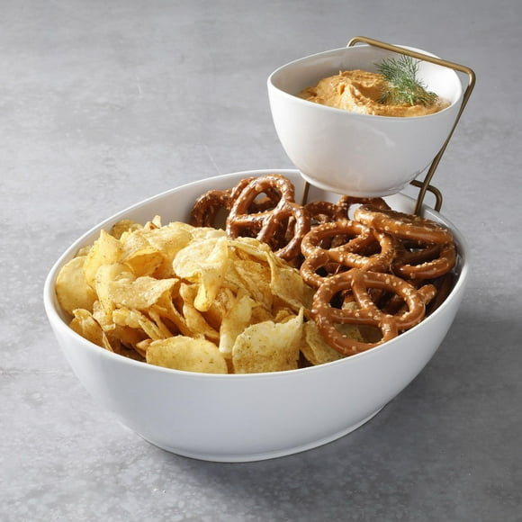 Gracious Dining 2-Tier Chip & Dip Serving Set
