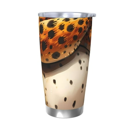 

Uemuo Cartoon Cheetah With Attitude Print Travel Coffee Mug 20oz Double-walled Car Cup Stainless Steel Insulated Tumbler Leak-proof Travel Cup Reusable Straw Car Cup-Without Straw