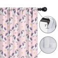 thumbnail image 4 of Unicorn and Star Pink Pattern Insulated Teens Curtains Set Of 2, Bedroom Essentials, Toddler Room Decor 42x54in(106x137cm), 4 of 5