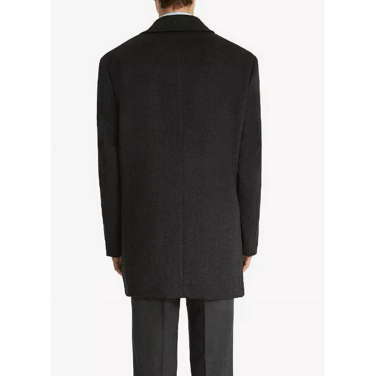 Lauren Ralph Lauren Men s Jake Solid Wool Blend Overcoat Charcoal 36R