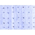 thumbnail image 1 of Ahgly Company Indoor Rectangle Solid Blue Modern Area Rugs, 7' x 10', 1 of 4