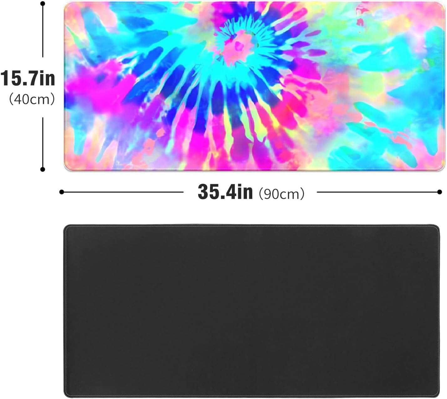 Colorful Rainbow Desk Mat, Desk Accessory, Cute Workspace, Trendy Workspace, Trendy, 35.4x15.7in Large Gaming Mouse Pad, Cute Desk Topper, Pretty Desk Pad