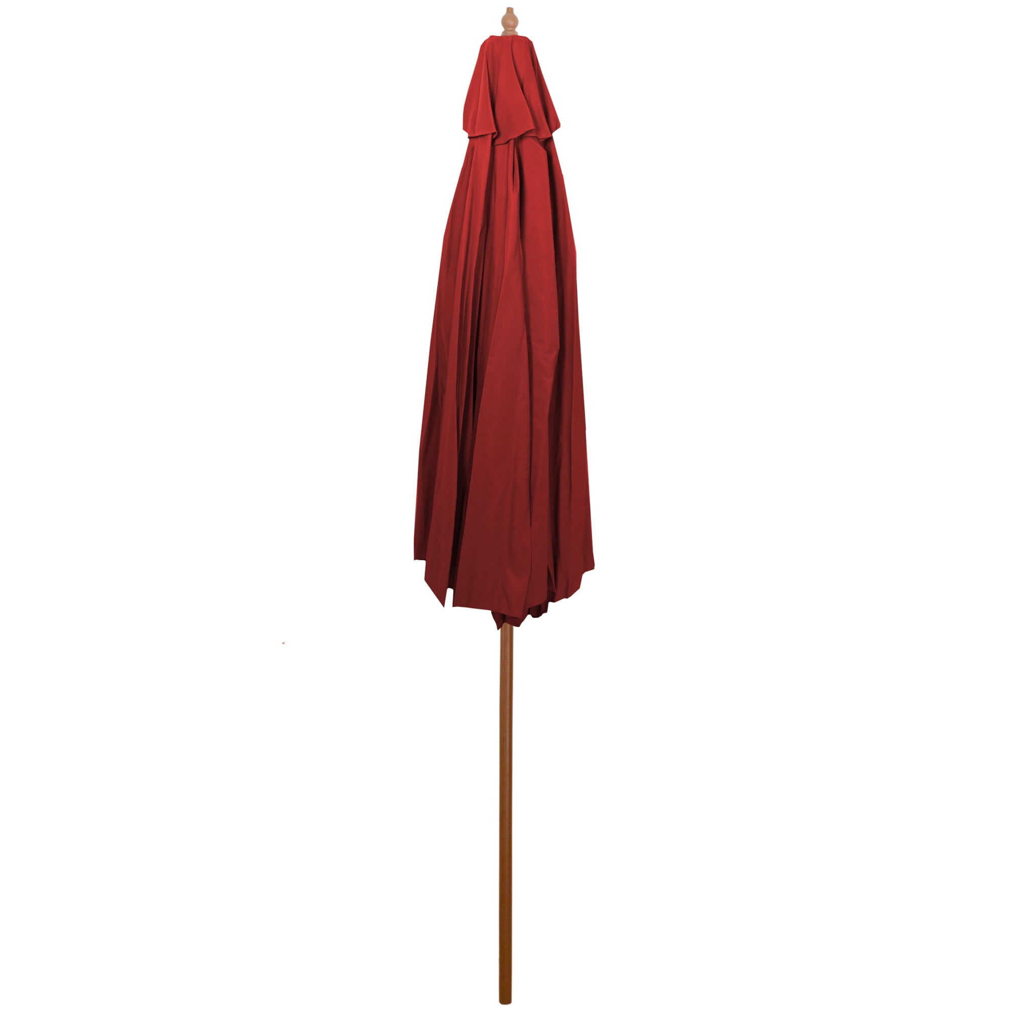 Northlight 8.5ft Outdoor Patio Market Umbrella with Wooden Pole, Red
