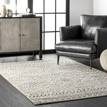 nuLOOM Camila Diamond Trellis Area Rug, 9' x 12', Camila Off-white