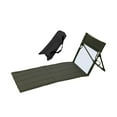 thumbnail image 4 of koolsoo Chaise de Sol avec Soutien Dorsal Siège de Sol Chaise Longue pour Voyage Pique-Nique Randonnée Noir, 4 of 9