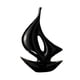 thumbnail image 3 of Decoración de barco de vela, escultura moderna, regalo de inauguración de la casa, artesanía, estatua de barco de vela, figura de para mesa de Negro, 3 of 9