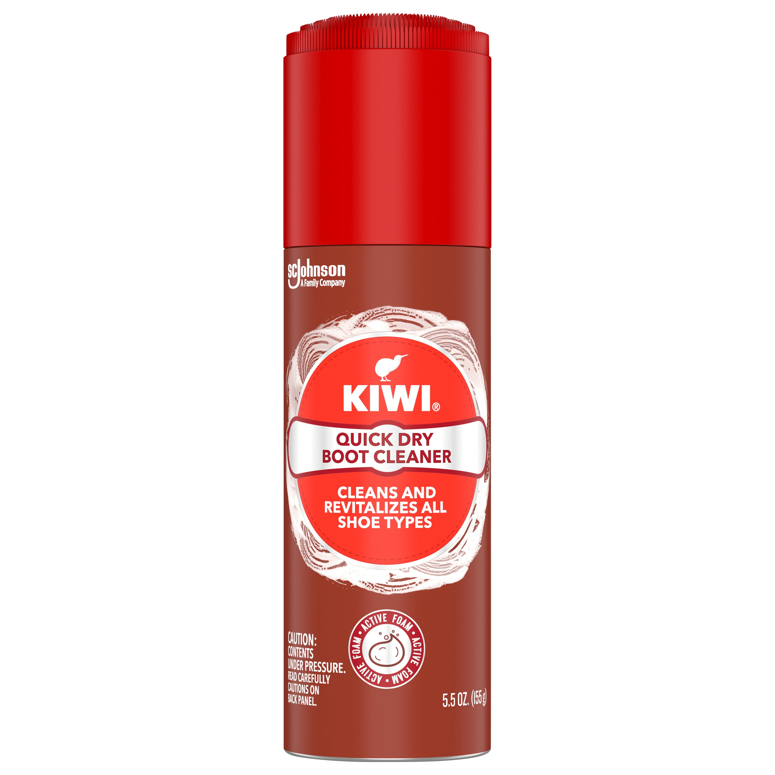 KIWI Quick Dry Boot Cleaner, 5.5 oz (1 Aerosol Spray)