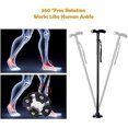 thumbnail image 4 of Bastón plegable con luz LED, bastones ajustables para hombres y mujeres, bastón para personas mayores con mango en T acolchado y pivotante., 4 of 5