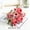 A, variant on Artificial Silk Flower Bouquet | Rose and Peony Floral Arrangement for Home Decor, Wedding Centerpiece, Office Desk, Party Decoration | Fabric Flowers with Adjustable | 30Cm Long