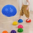 thumbnail image 5 of 16cm/7cm Yoga Ball PVC Inflatable Massage Point Half Fit Balance Trainer Stabilizer GYM Pilates Fitness Balancing, 5 of 6