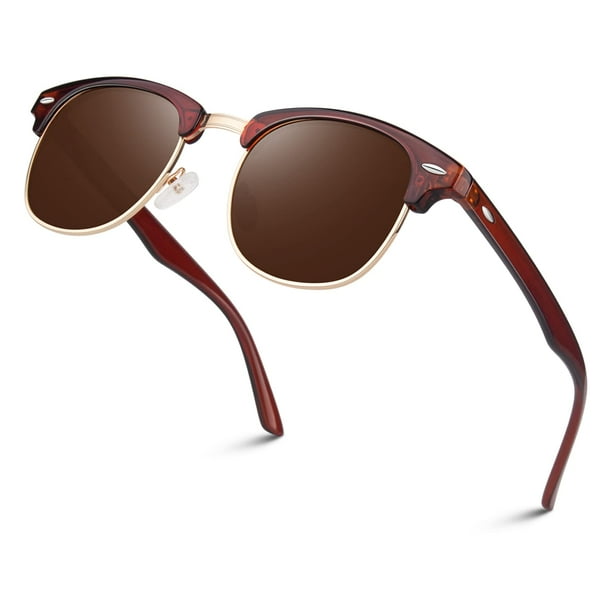 Gafas de Sol Polarizadas Semi Sin Montura LINVO para Hombre y Mujer