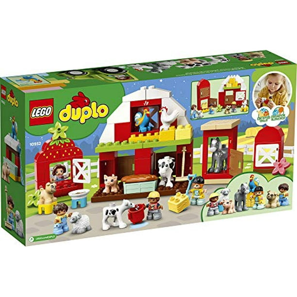 LEGO DUPLO 10952 Grange, tracteur et kit de jouets de soins aux