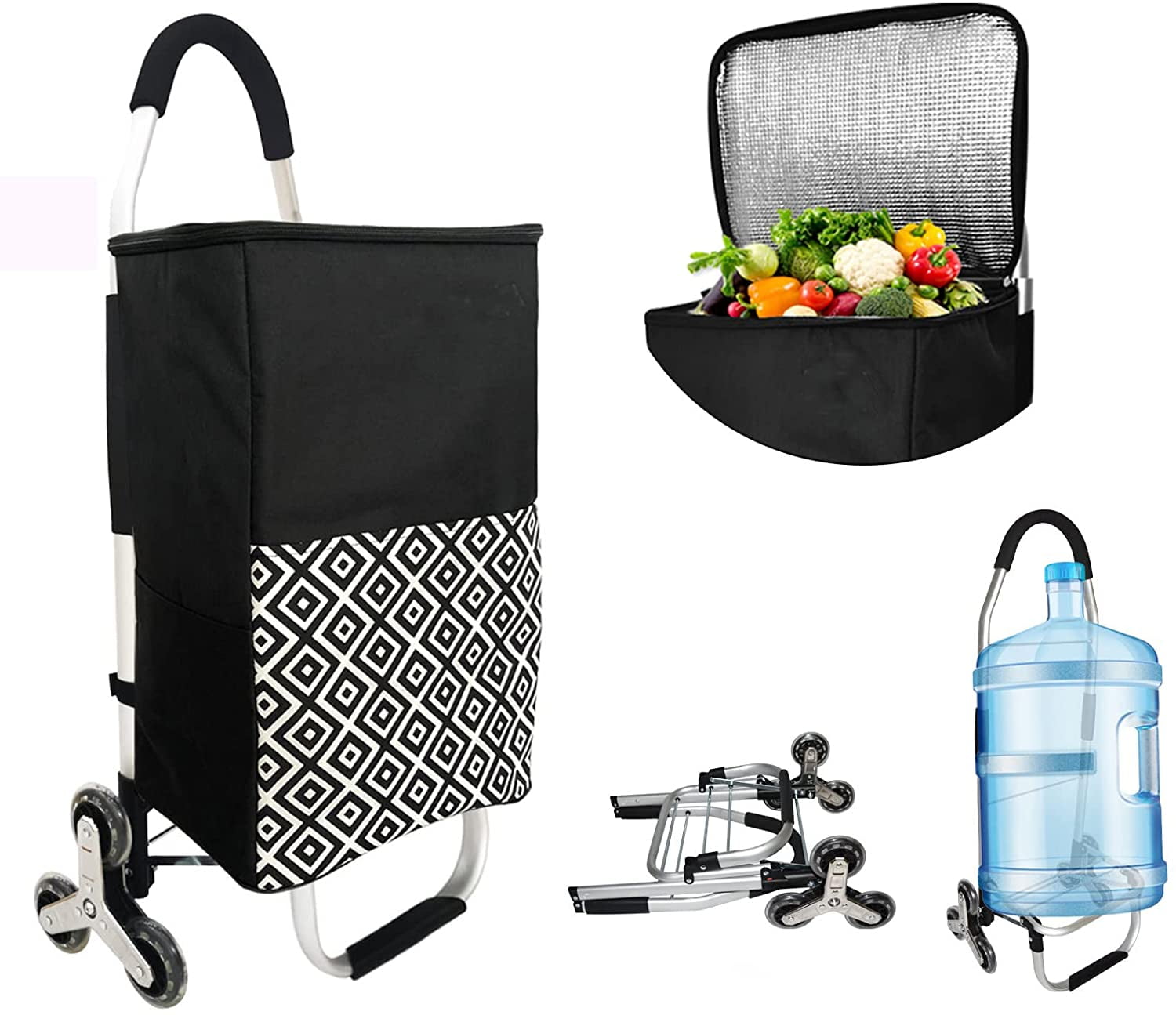 Ealing 3 in 1 Insulated Shopping Cart Multipurpose Stair Climbing