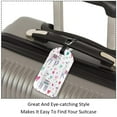 thumbnail image 3 of Square 2Pack PU Leather Cartoon Sheep Lamb Cruise Luggage Tag with Privacy Cover and Name ID Tag for Travel Handbags Backpacks Luggage Tags, 3 of 6