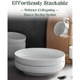 thumbnail image 6 of Pasta Bowls, 65 oz Large Salad Bowls Set of 2, 10'' Serving Bowls for Wedding, Ceramic Shallow Bowl Plates, Serving Dishes for Entertaining, Microwave Dishwasher Safe, 6 of 8