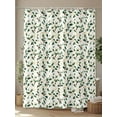 thumbnail image 4 of Christmas Botanical Long Shower Curtain Set, Waterproof Shower Curtains for Bathroom, Green Xmas Leaf Berry Washable Fabric Cloth Bath Curtain for Bathtub Decoration with Hooks 72x84 Inches, 4 of 6