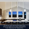 thumbnail image 3 of Luxrite 12-Pack 4 Inch Square LED Recessed Light JBox 5CCT 15W 1000 Lumens 38 Dimmable IC Rated Wet Rated ETL Brushed Nickel, 3 of 7
