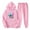 Pink, variant on JURANMO Fashion 2 Piece Outfits for Women, Printed Jogging Suits Casual Sweatsuits Sets Long Sleeve Hoodie and Sweatpants Two Piece Matching Sets Lightening Deals Wine S