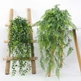 thumbnail image 6 of 1Pcs Artificial Hanging Plants Fake Hanging Ferns Plastic Faux Plants for Wall Room Garden Garland Indoor Outdoor Decor(Turtle Back Leaves,Green Plants,Rattan Strips,Persian Leaves,Fern Leaves), 6 of 9