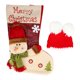 thumbnail image 1 of Fotografía de recién nacido saco de dormir sombrero lindo exquisito bebé infantil Navidad saco de dormir accesorios muñeco de nieve, 1 of 9