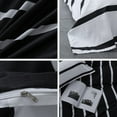 thumbnail image 4 of Black and White Bedspread Set Mix Color Black and White Simple Striped Bedding Set Multi-size, 4 of 8