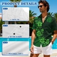 thumbnail image 5 of Jeiento Couples Outfits Matching Sets Polynesian Flower Women Hawaiian Dress Green Hawaiian Luau Shirt for Men Plus Size Couples Cruise Matching Outfits, 5 of 6