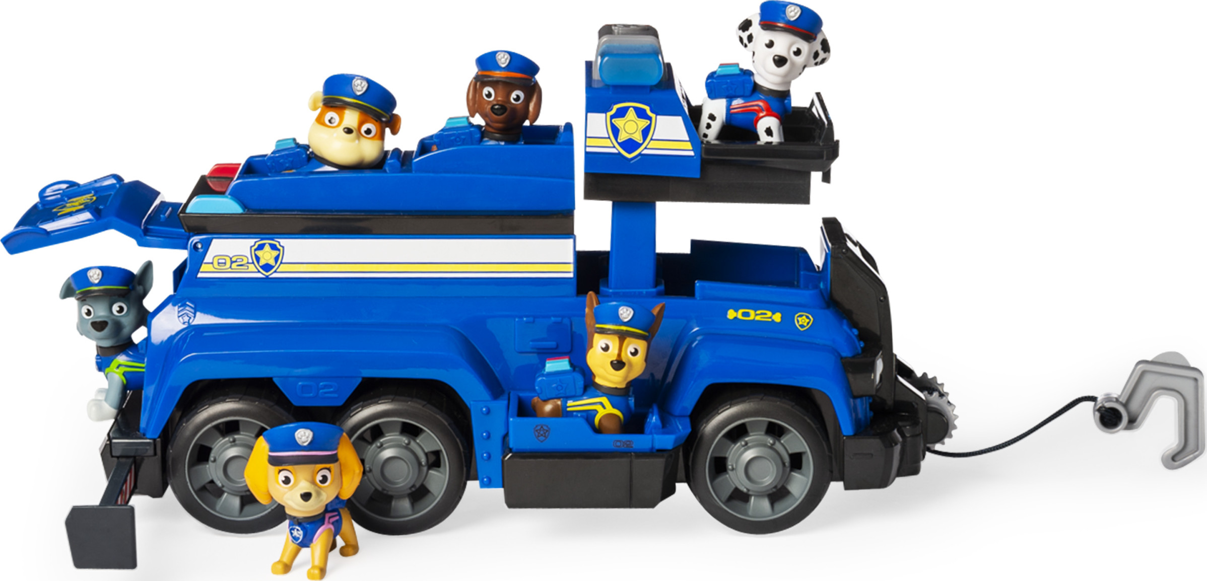 PAW Patrol, Chase’s Total Team Rescue Police Cruiser Vehicle with 6 Pups, for Kids Aged 3 and Up - image 4 of 8