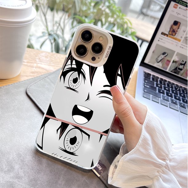 Funda creativa para iPhone con edición de Año Nuevo: elegante diseño con estampado de dibujos animados sobre goma flexible de piel de oveja